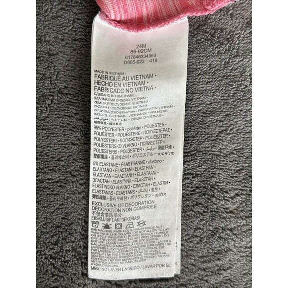 Nike Dri Fit Performance Neon Pink Long Sleeve Athletic Top Crossover 24 months - Picture 4 of 4